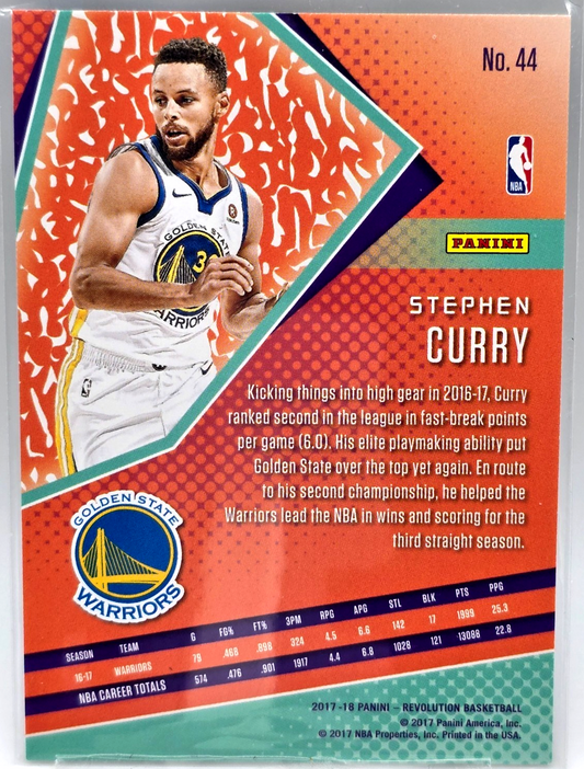 2018-19 Panini Revolution Stephen Curry Rainbow Sparkle #96 Holo Warriors SP