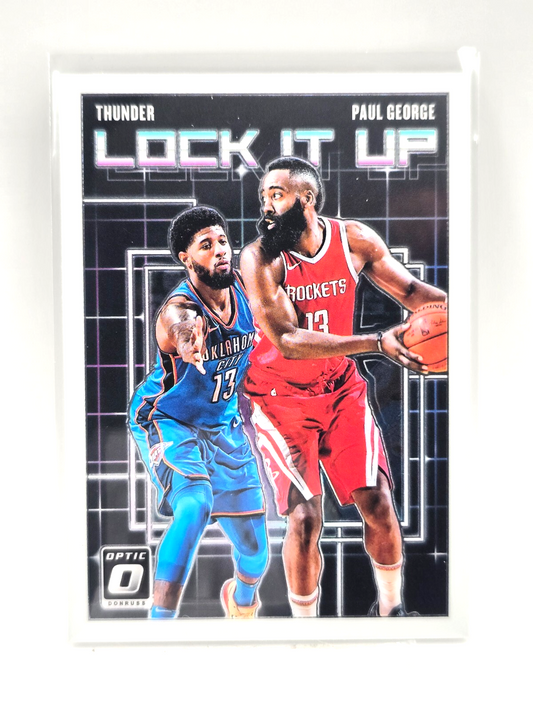 2018 Donruss Optic Paul George #6 Lock It Up – Insert Oklahoma City Thunder