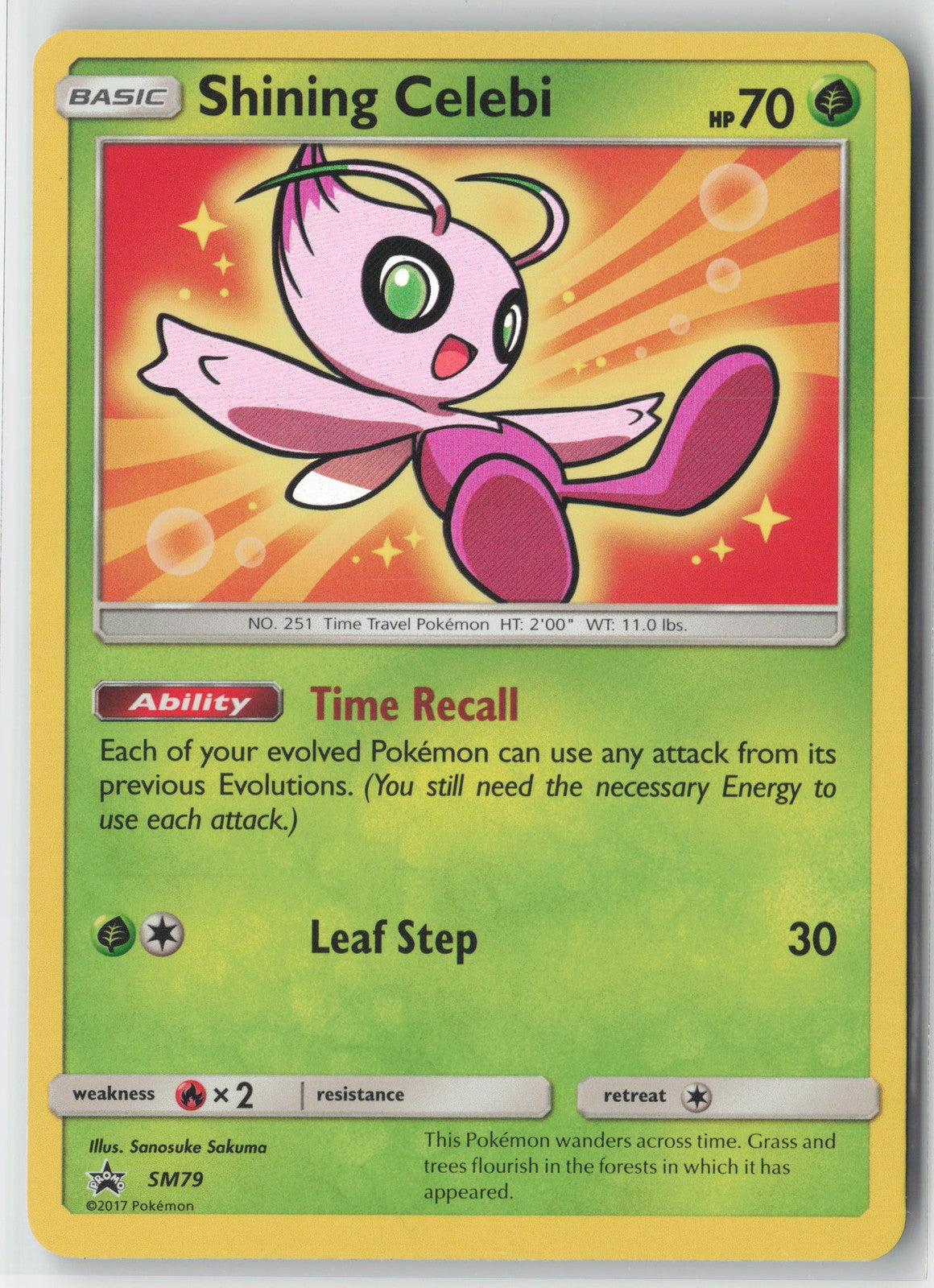 Shining Celebi #SM79 SM Promos Pokemon