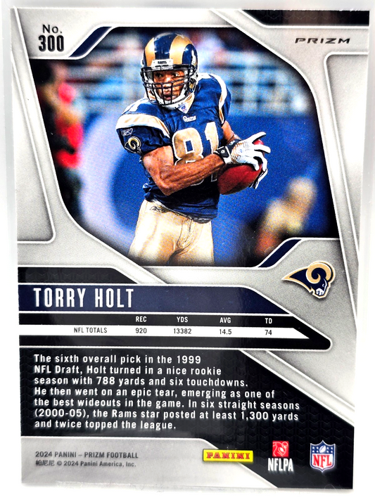 2020 Panini Prizm Torry Holt Red White & Blue Prizm St. Louis Rams WR HOF