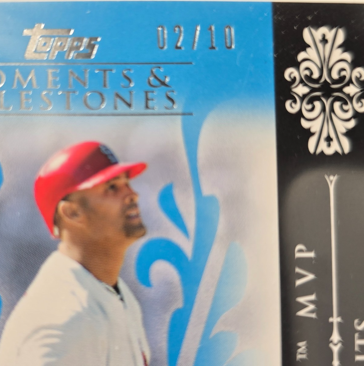 2008 Topps Moments & Milestones Albert Pujols #123 /10 Cardinals MVP Rare
