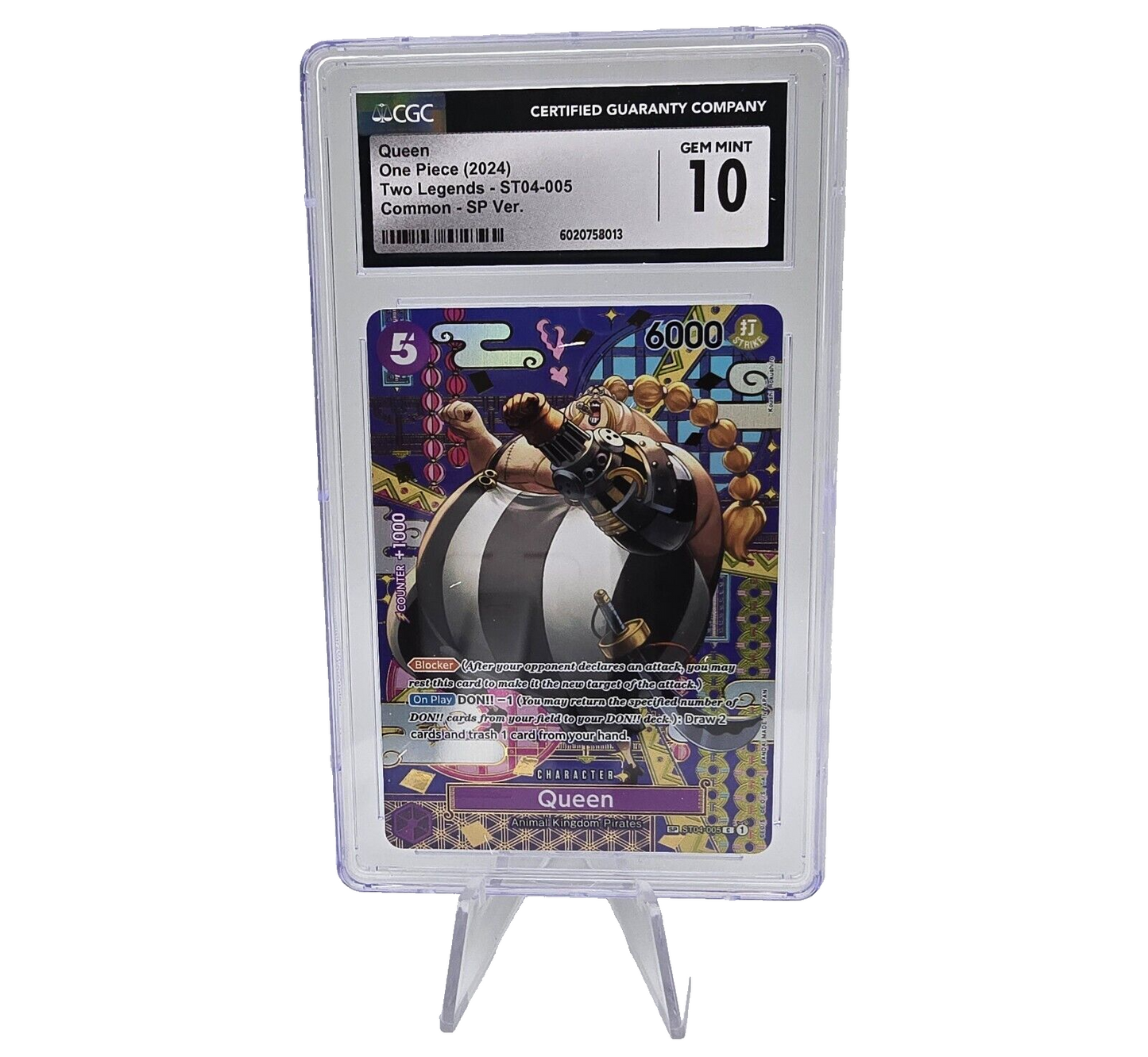 Queen SP Ver. ST04-005 C Parallel Rare CGC Gem Mint 10 English One Piece TCG