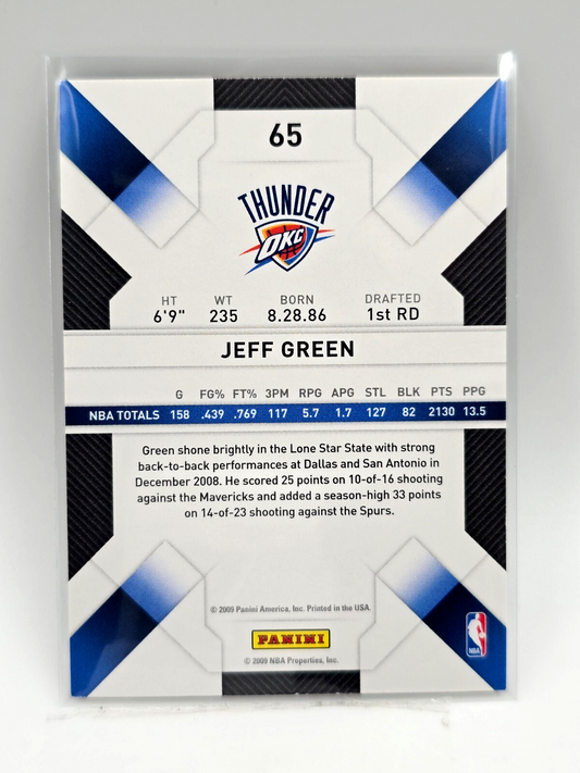 2009‑10 Panini Threads Jeff Green #65 – OKC Thunder