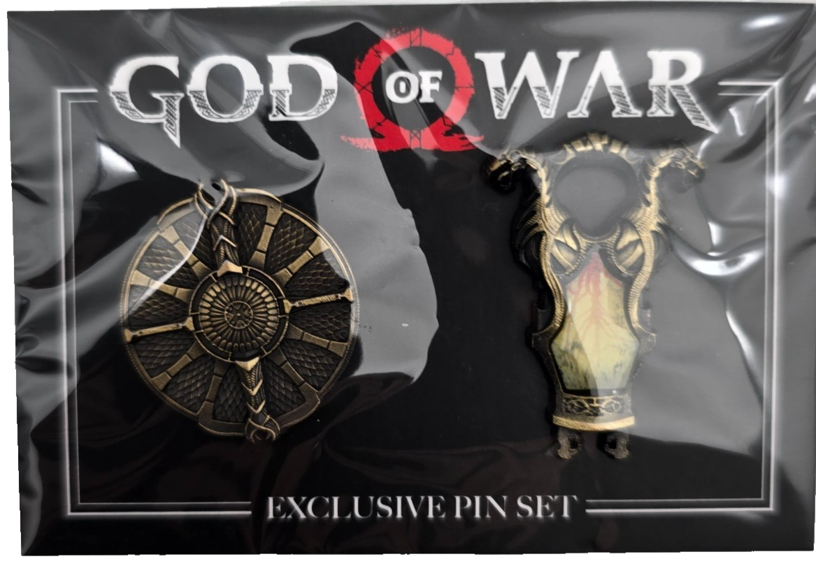 2018 Loot Crate Loot Gaming God of War Pin Set Exclusive Limited Edition New