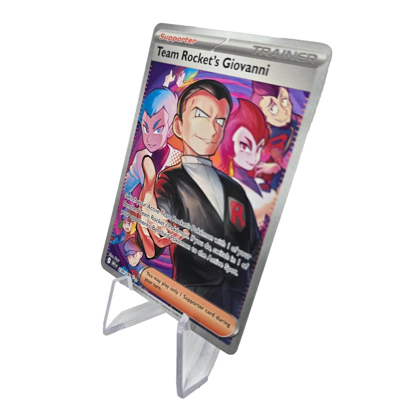 Giovanni 238/182 SIR – Pokémon Destined Rivals Secret Illistratinon Rare NM/Mint