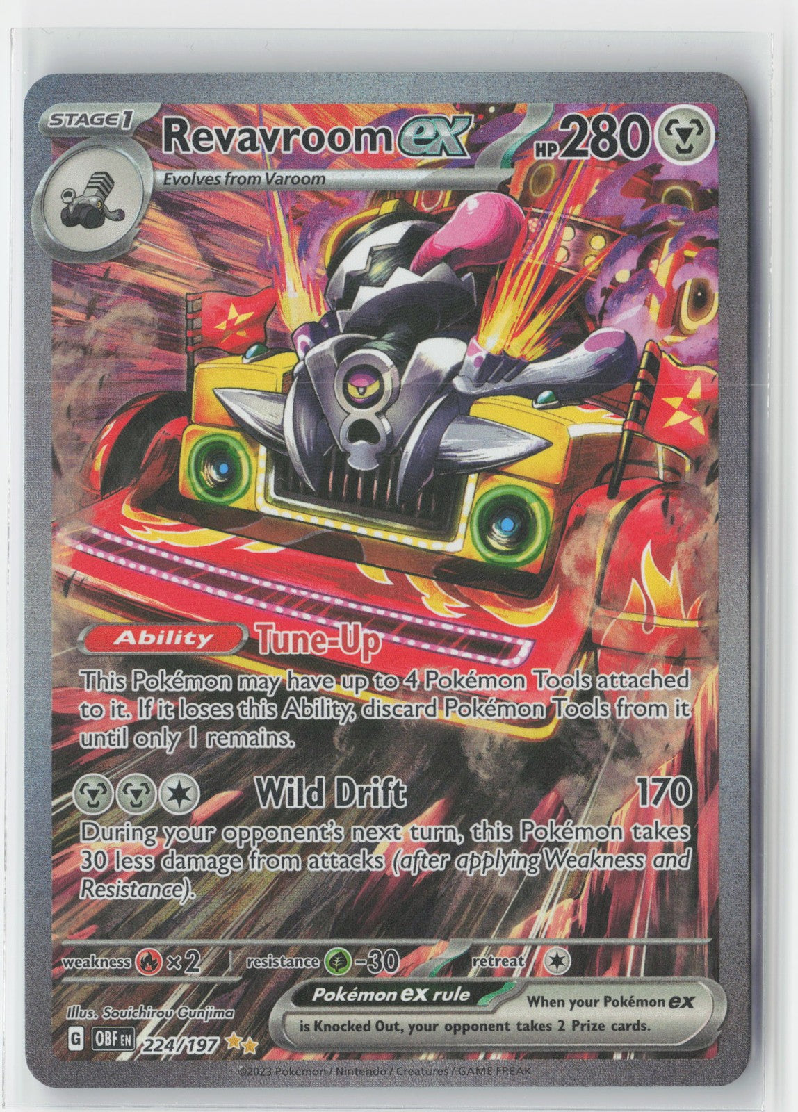 Revavroom ex #224/197 SV03: Obsidian Flames Pokemon
