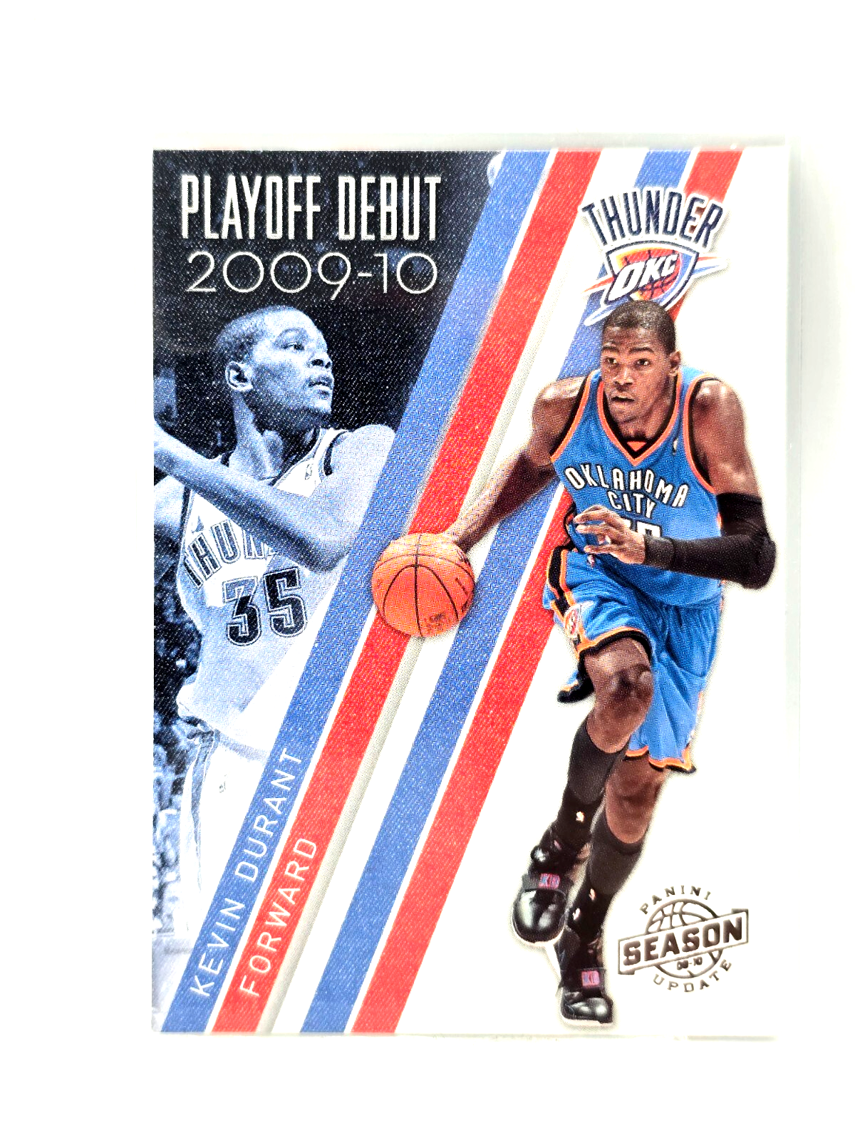 2009‑10 Panini Season Update Kevin Durant #1 Playoff Debut NBA Card