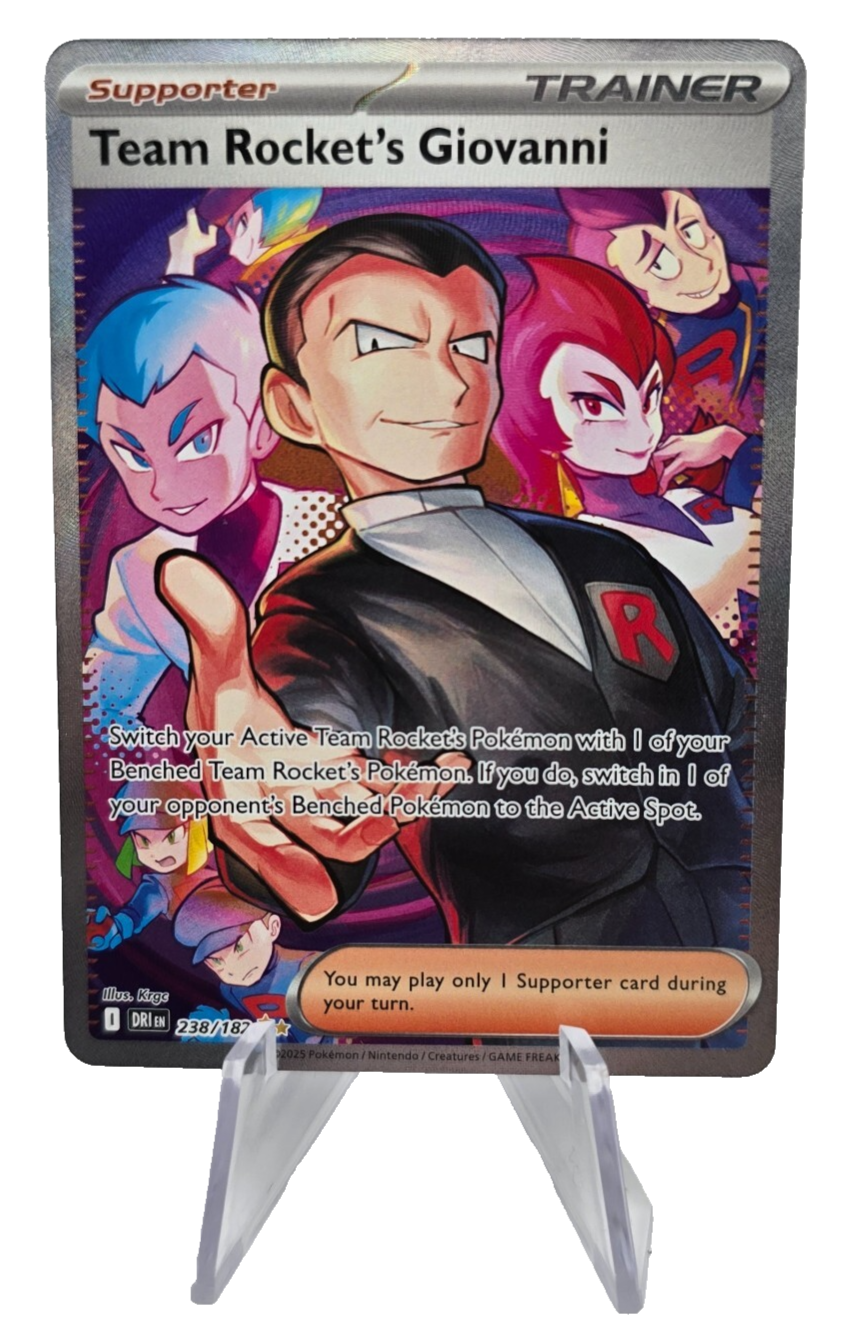 Giovanni 238/182 SIR – Pokémon Destined Rivals Secret Illistratinon Rare NM/Mint