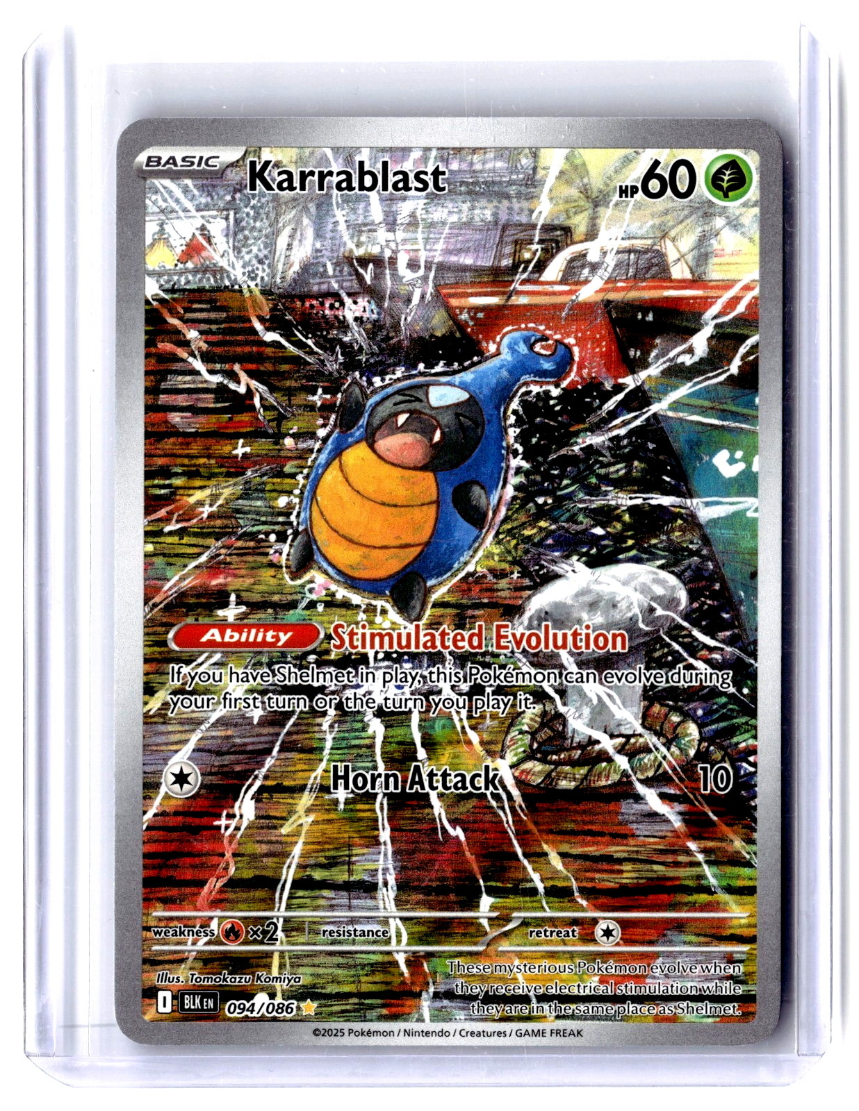 2025 Pokémon TCG Karrablast 094/086 Illustration Rare SV Black Bolt English