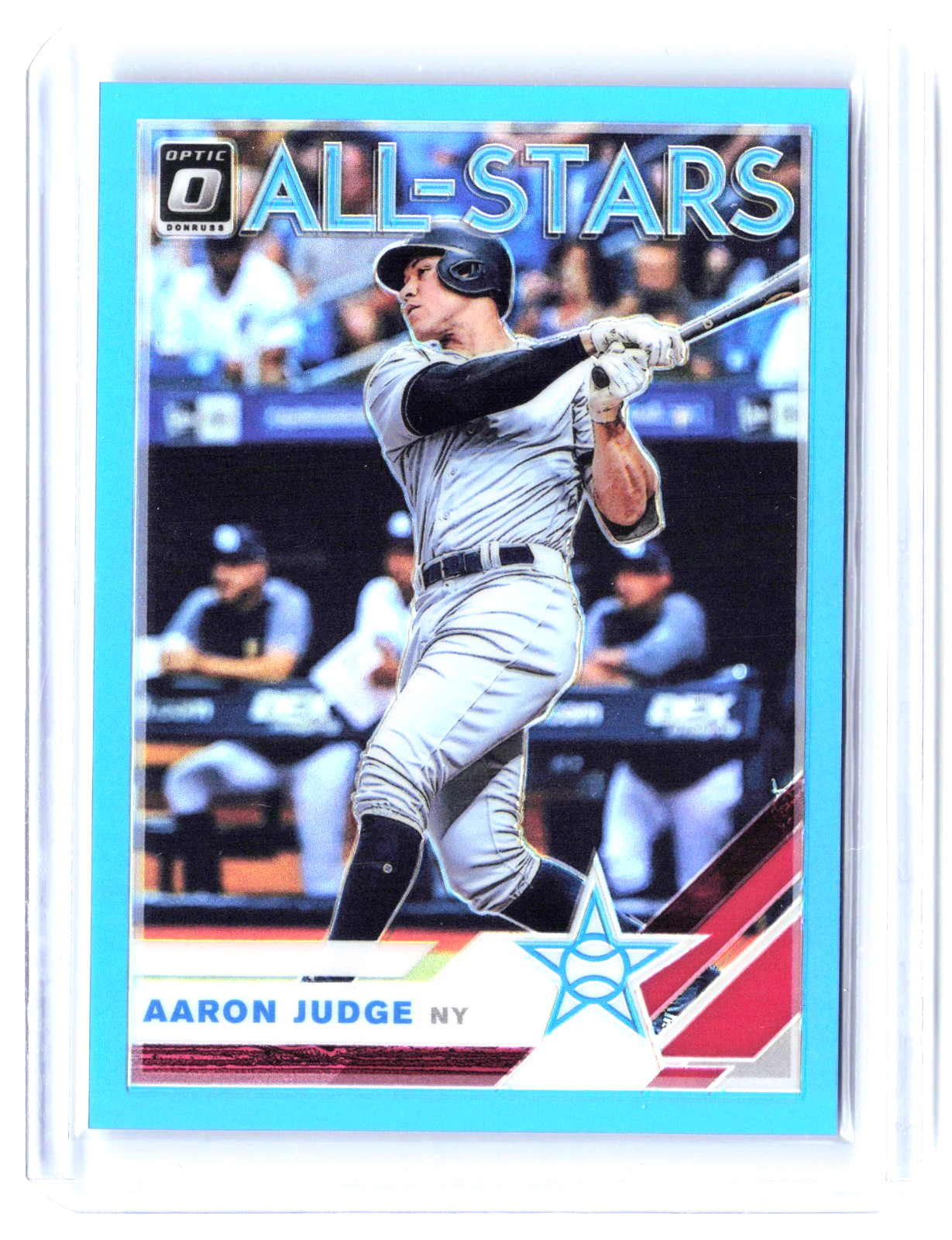 2019 Donruss Optic Aaron Judge #98 Carolina Blue Prizm Yankees SP