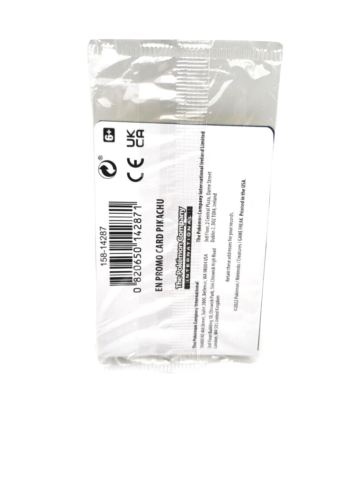 Pikachu Pokémon Go GameStop SEALED Promo Pokémon Trading Card Game Unopened
