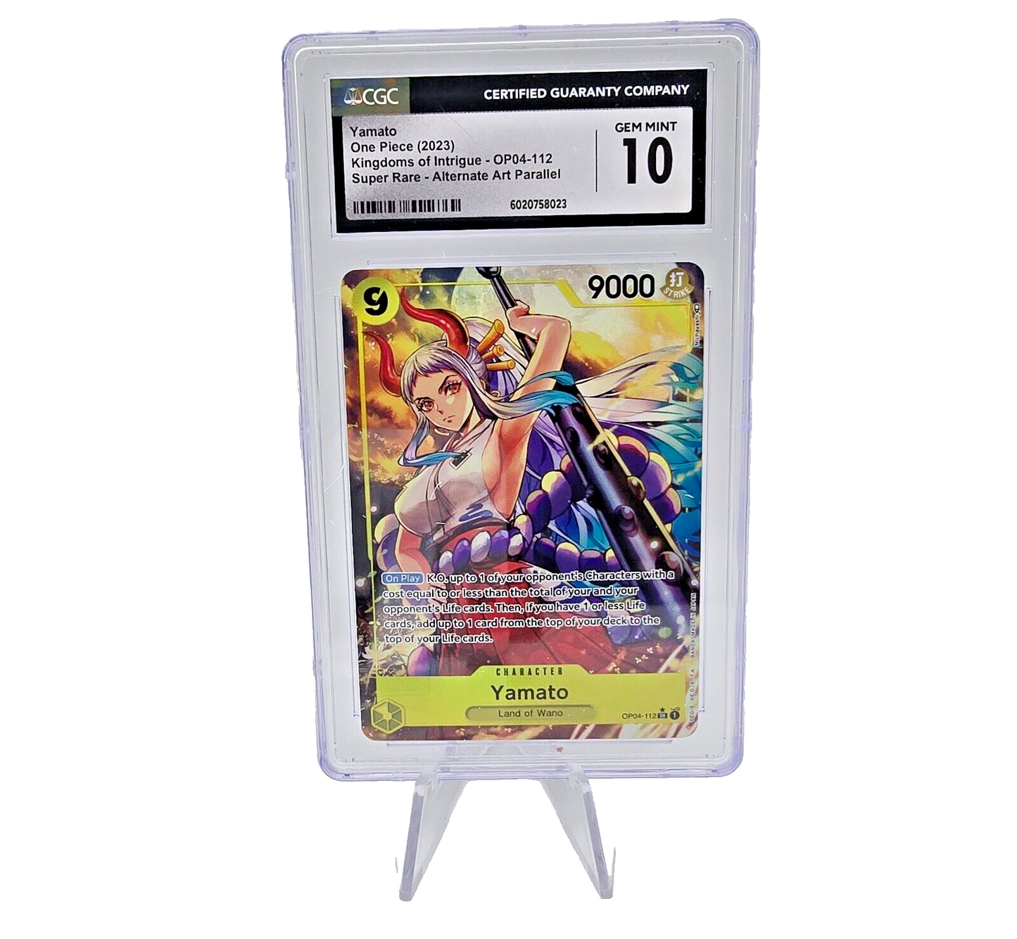 Yamato SR OP04-112 CGC Gem Mint 10 One Piece Card English
