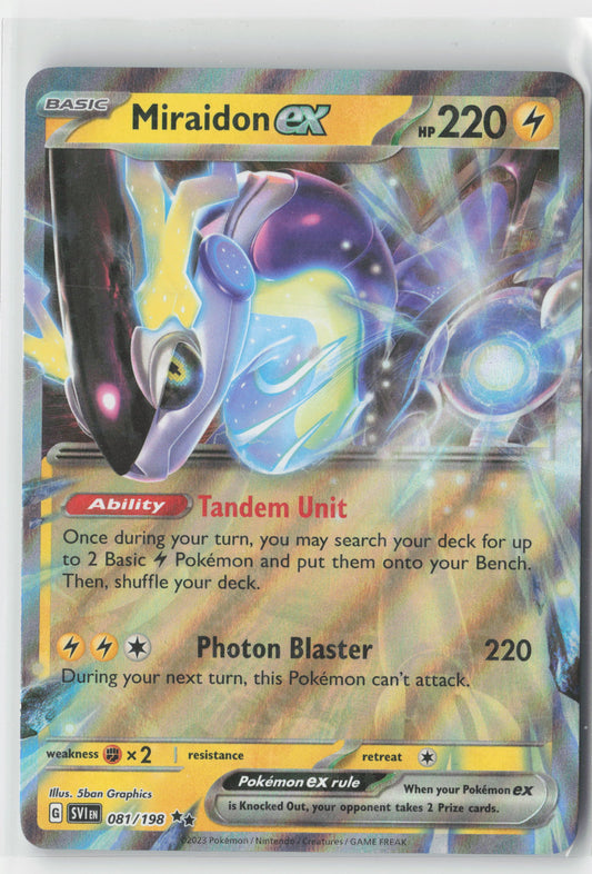 Miraidon ex #081/198 SV01: Scarlet & Violet Base Set Pokemon