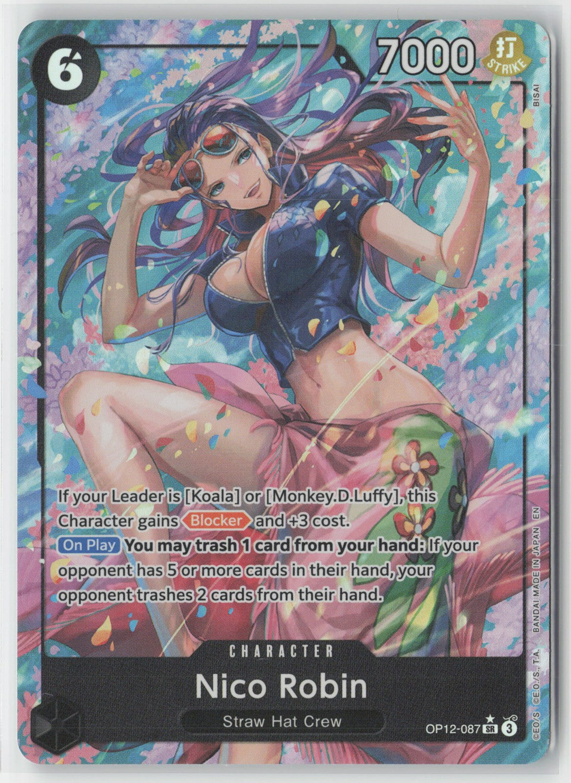 Nico Robin Alt Art Foil OP12-087 SR One Piece TCG Legacy of the Master ENG
