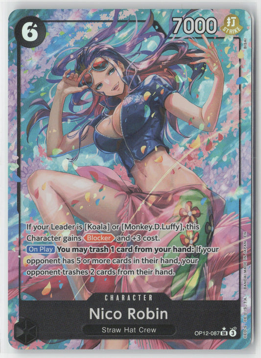 Nico Robin Alt Art Foil OP12-087 SR One Piece TCG Legacy of the Master ENG