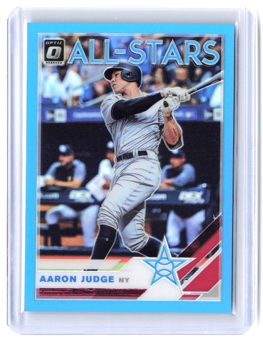 2019 Donruss Optic Aaron Judge #98 Carolina Blue Prizm Yankees SP