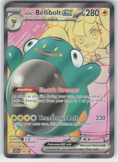 Iono's Bellibolt ex - - SVP SV: Scarlet & Violet Promo Cards #194 Promo Holo NM