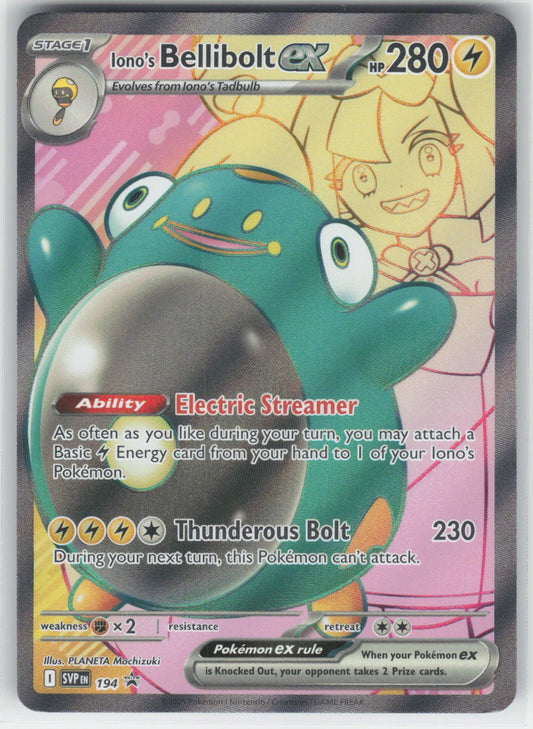 Iono's Bellibolt ex - - SVP SV: Scarlet & Violet Promo Cards #194 Promo Holo NM