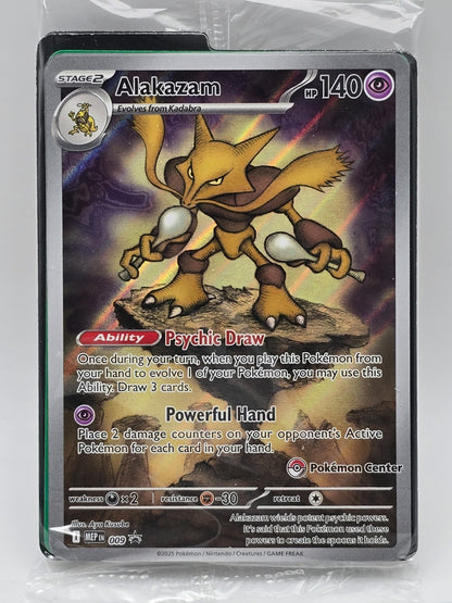 Alakazam Mega Evolution Promo Pokémon Center Stamped Sealed English