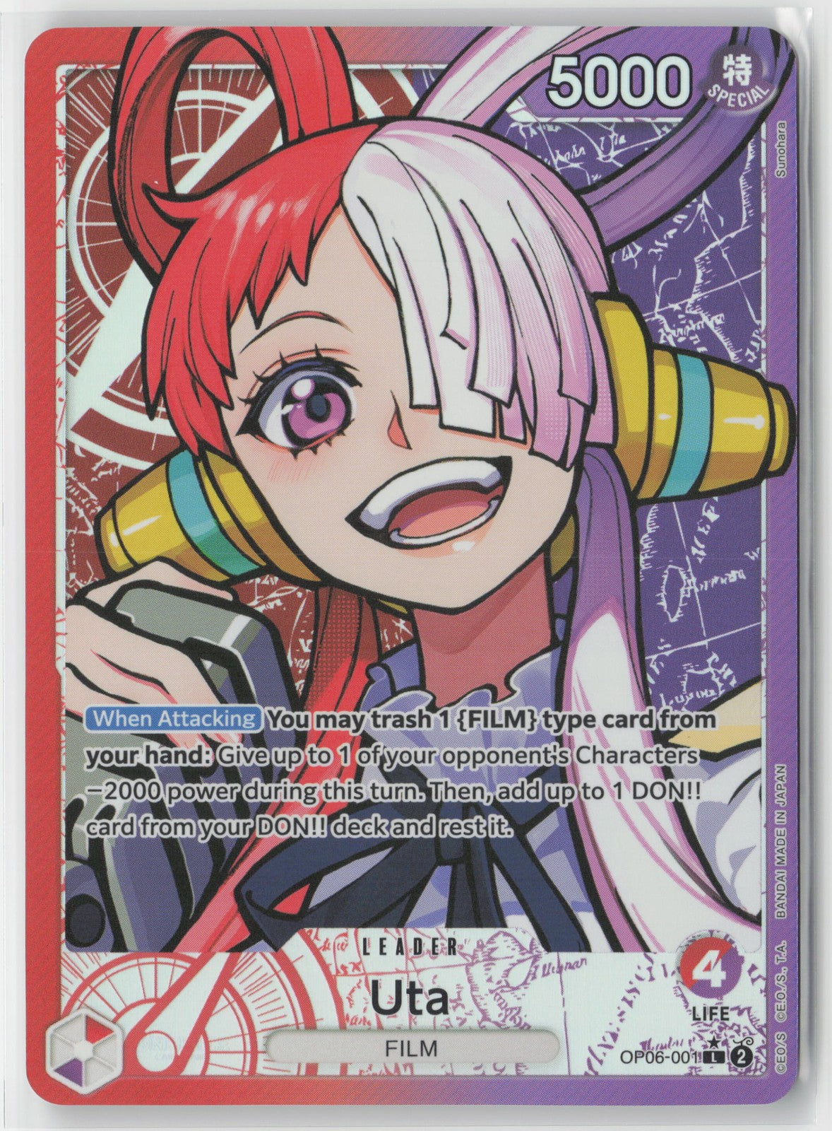Uta Alt Art OP06-001 One Piece TCG Wings of the Captain English