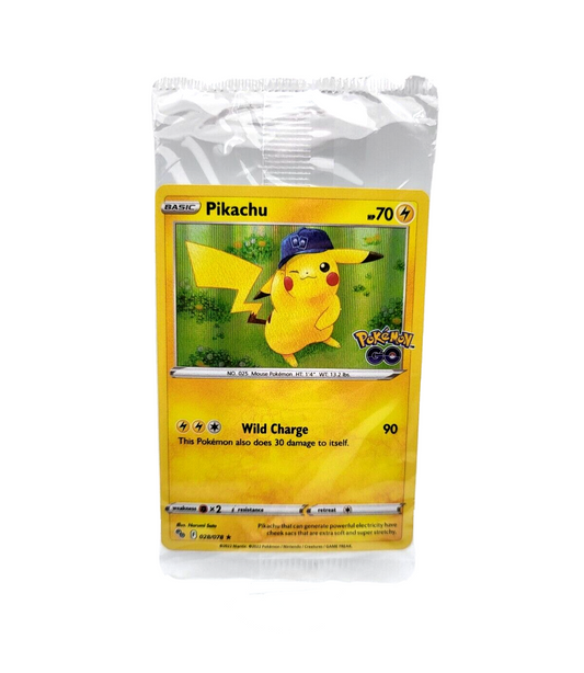 Pikachu Pokémon Go GameStop SEALED Promo Pokémon Trading Card Game Unopened