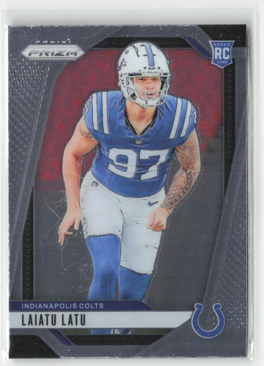 2024 Panini Prizm Laiatu Latu #366 Rookie Indianapolis Colts Football