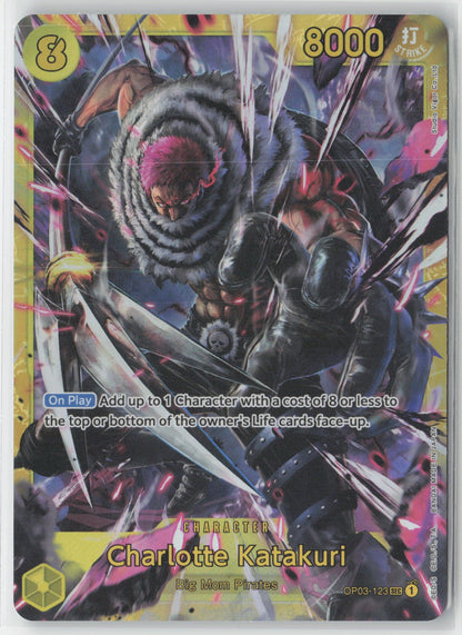 Charlotte Katakuri Foil OP03-123 SEC One Piece TCG Pillars of Strength ENG
