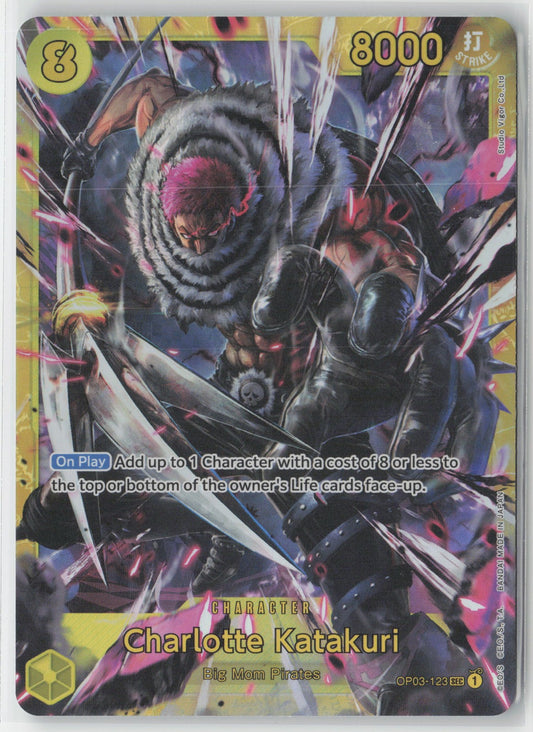 Charlotte Katakuri Foil OP03-123 SEC One Piece TCG Pillars of Strength ENG
