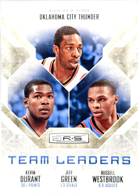 2019 Durant/Green/Westbrook #21 Panini Rookies & Stars #/499 Team Leaders