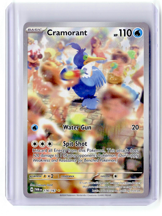 2024 Cramorant 176/167 Illustration Rare Pokémon TCG SV06 Twilight Masquerade