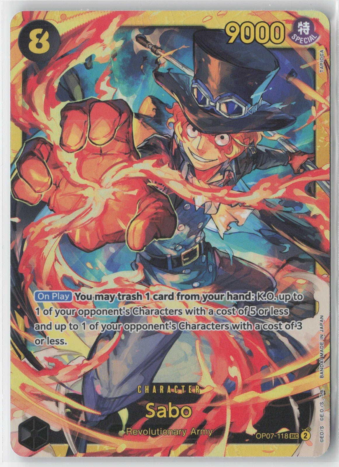 Sabo Foil OP07-118 SEC One Piece TCG 500 Years in the Future English