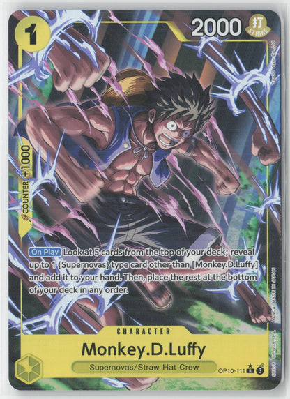 Monkey D Luffy Parallel Foil OP10-111 R One Piece TCG Royal Blood English