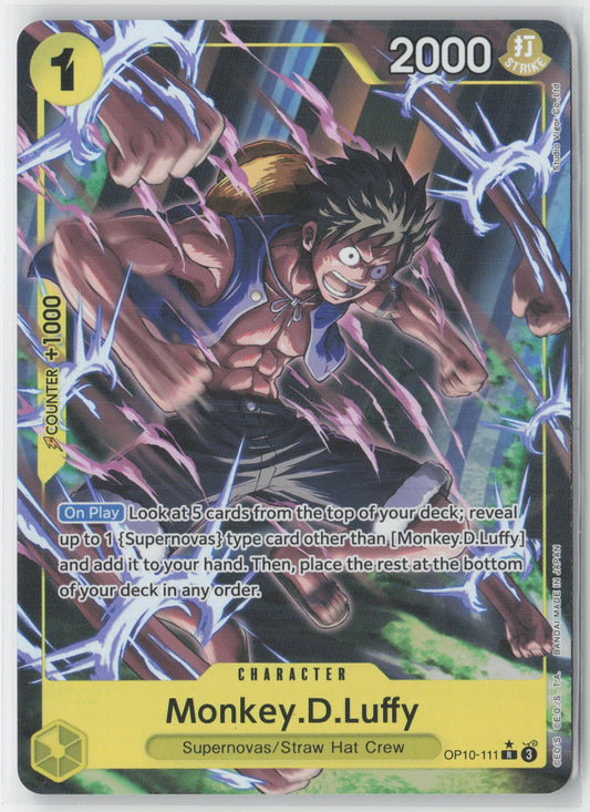 Monkey D Luffy Parallel Foil OP10-111 R One Piece TCG Royal Blood English