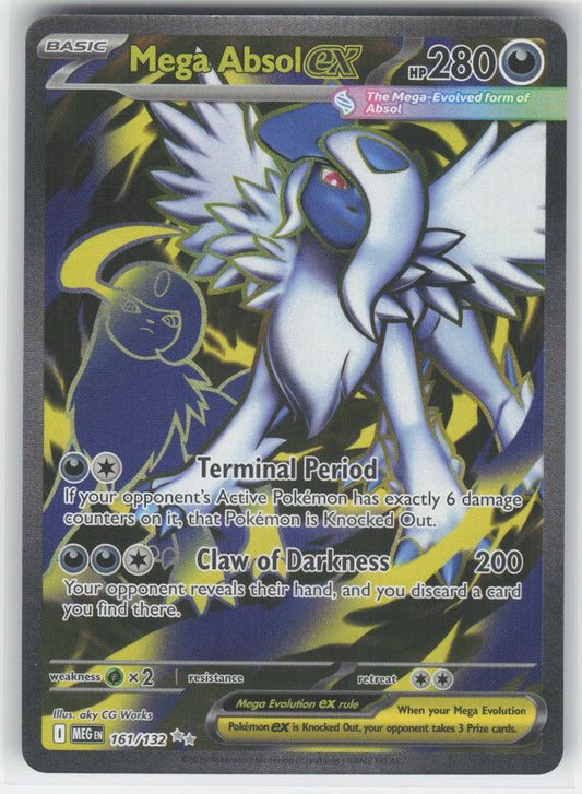Mega Absol ex - - MEG ME01: Mega Evolution #161/132 Ultra Rare Holo NM