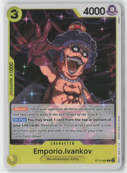 Emporio Ivankov Foil ST13-005 R One Piece TCG Ultra Deck The Three Brothers ENG
