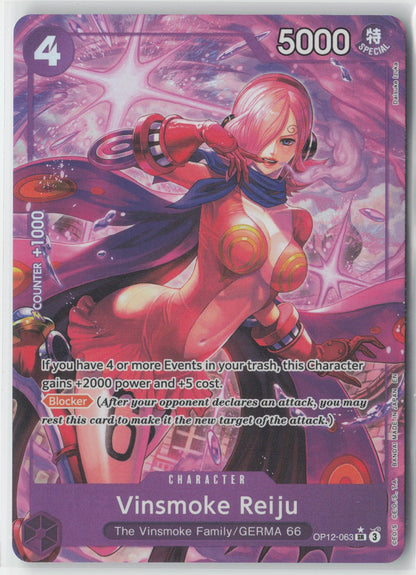 Vinsmoke Reiju Alt Art Foil OP12-063 SR One Piece TCG Legacy of the Master ENG