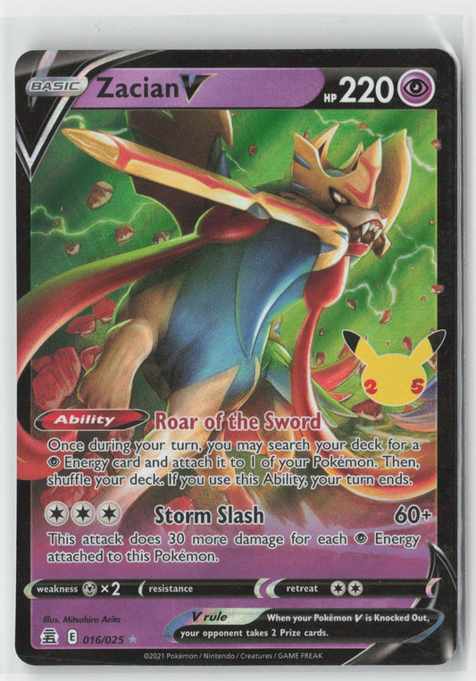 Zacian V #016/025 Celebrations Pokemon