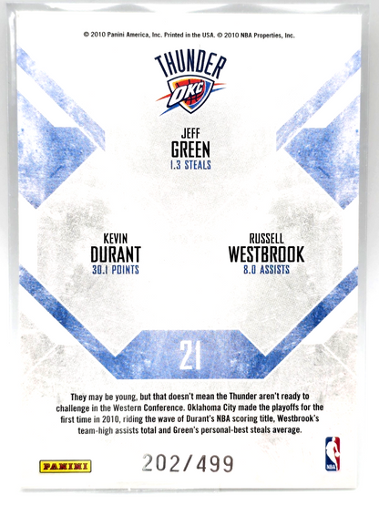 2019 Durant/Green/Westbrook #21 Panini Rookies & Stars #/499 Team Leaders