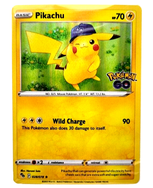 Pikachu Pokémon Go GameStop SEALED Promo Pokémon Trading Card Game Unopened