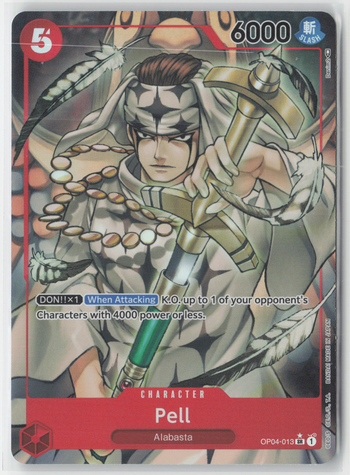 Pell Alt Art Foil OP04-013 SR One Piece TCG Kingdoms of Intrigue English