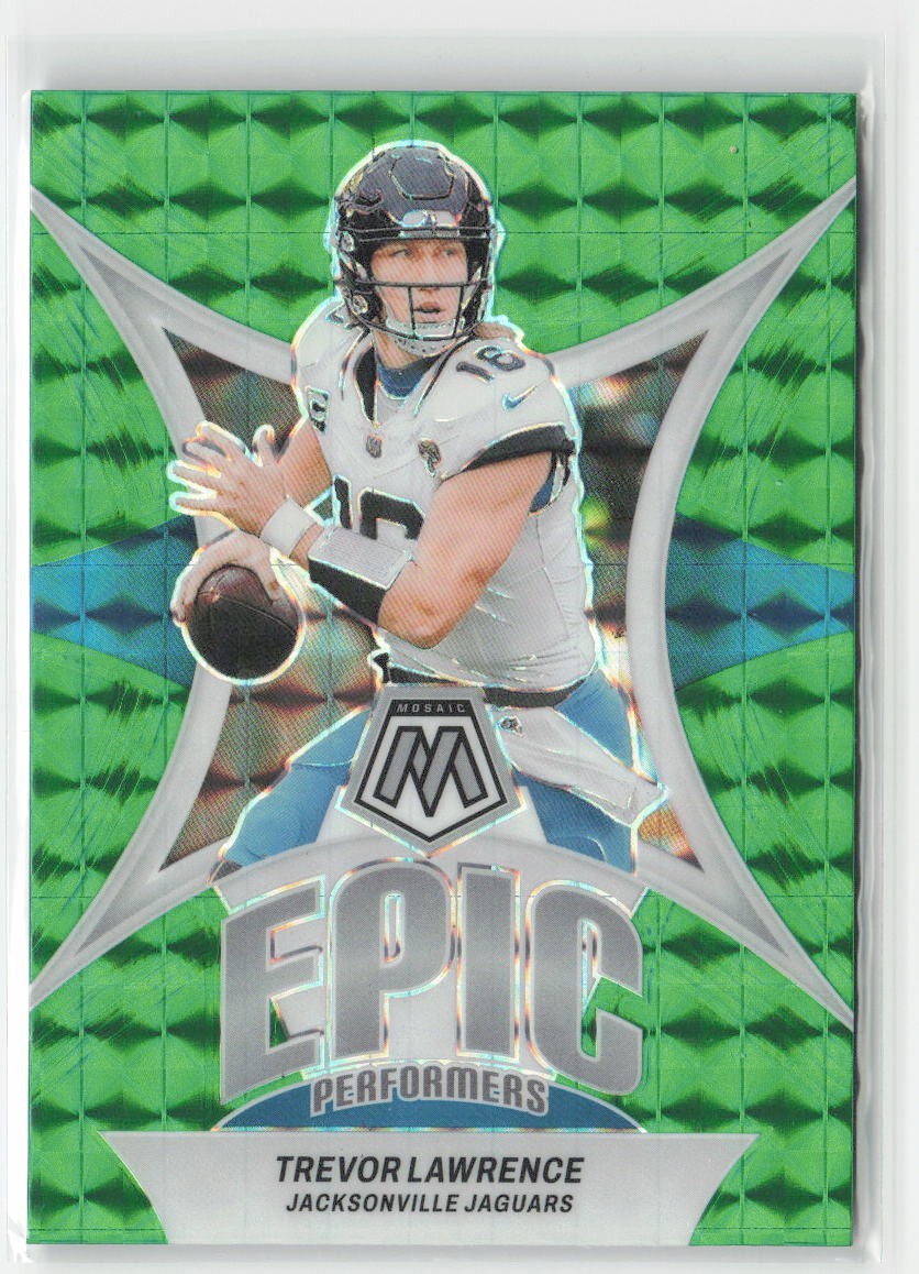 2024 Panini Mosaic Trevor Lawrence #EP-TLA Epic Performers Mosaic Green Jaguars