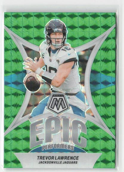 2024 Panini Mosaic Trevor Lawrence #EP-TLA Epic Performers Mosaic Green Jaguars