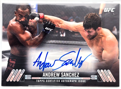 2017 Topps UFC Knockout Autograph Card #/149 Andrew Sanchez Autograph