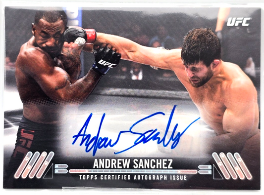 2017 Topps UFC Knockout Autograph Card #/149 Andrew Sanchez Autograph