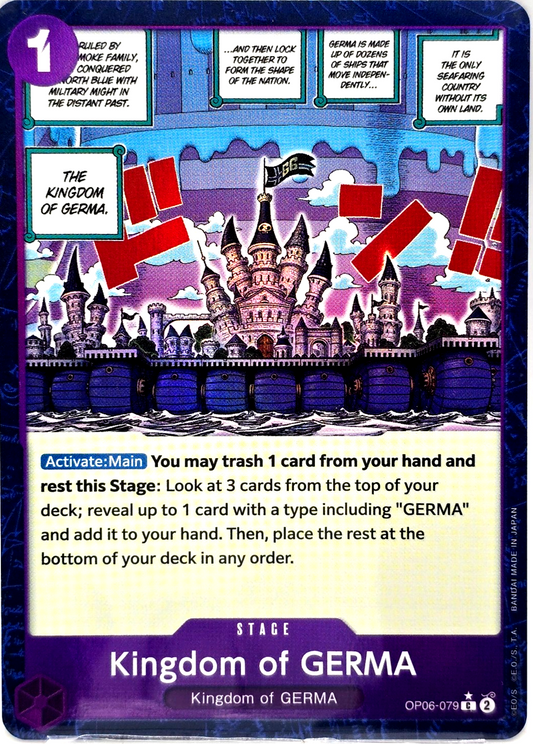 Kingdom of GERMA ALT OP06-079 Textured Foil PRB01 The Best One Piece English