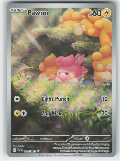 Pawmi - PAF SV: Paldean Fates #226/091 Illustration Rare Holo NM