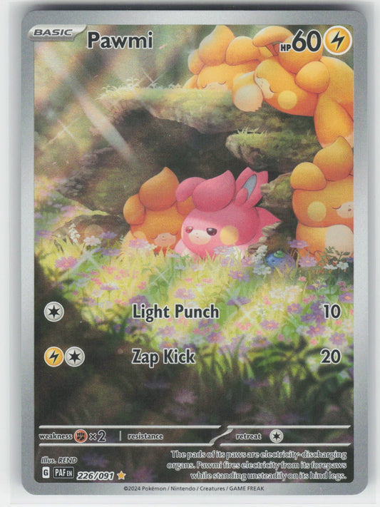 Pawmi - PAF SV: Paldean Fates #226/091 Illustration Rare Holo NM