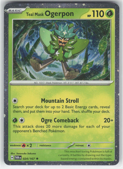 Teal Mask Ogerpon (Cosmos Holo) - MCAP Miscellaneous Cards & Products #024/167 P