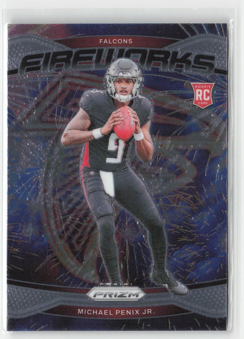2024 Panini Prizm Michael Penix Jr. #16 Fireworks Atlanta Falcons Football