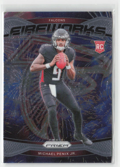 2024 Panini Prizm Michael Penix Jr. #16 Fireworks Atlanta Falcons Football